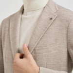 Giacca uomo monopetto in lana beige 1SMJ22K 0209A1143 TAGLIATORE 