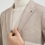 Giacca uomo monopetto in lana beige 1SMJ22K 0209A1143 TAGLIATORE 