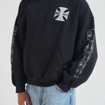 Felpa uomo Boys con cappuccio nera HO06012 VINTAGEBLACK0027 RHUDE 