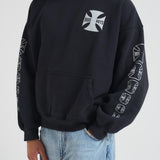 Felpa uomo Boys con cappuccio nera HO06012 VINTAGEBLACK0027 RHUDE 