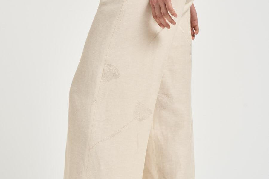 Pantalone donna sartoriale avana 171951 D9487400 INCOTEX 