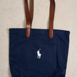 Tote donna in tela blu notte 405970397 001 RALPH LAUREN 