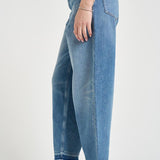 Jeans donna gamba dritta in denim blu 103857A341 ESTELLEPJF PINKO 