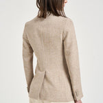 Giacca donna doppiopetto sabbia JPARIGI10BSV 610084ET924 TAGLIATORE 