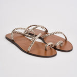 Sandali donna infradito oro intrecciato Q4.4Y0 PLATINUM MANEBI' 