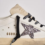 Sneakers donna Super star bianca e strass GWF00102 F00535882532 GOLDEN GOOSE 