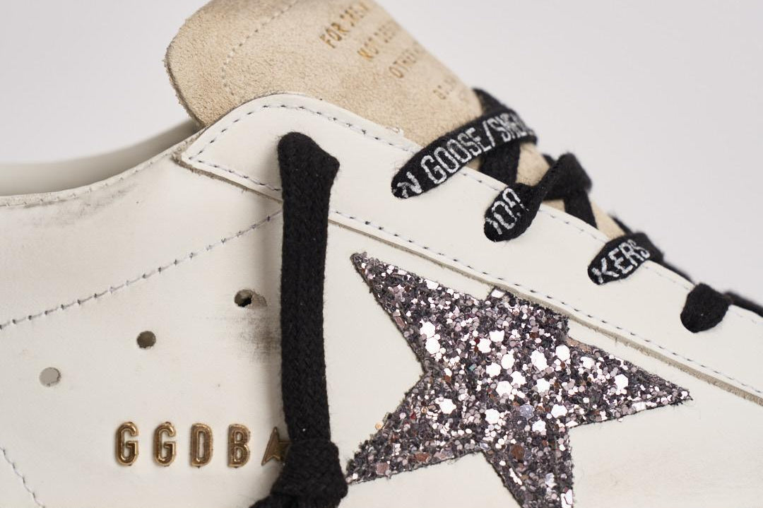 Sneakers donna Super star bianca e strass GWF00102 F00535882532 GOLDEN GOOSE 
