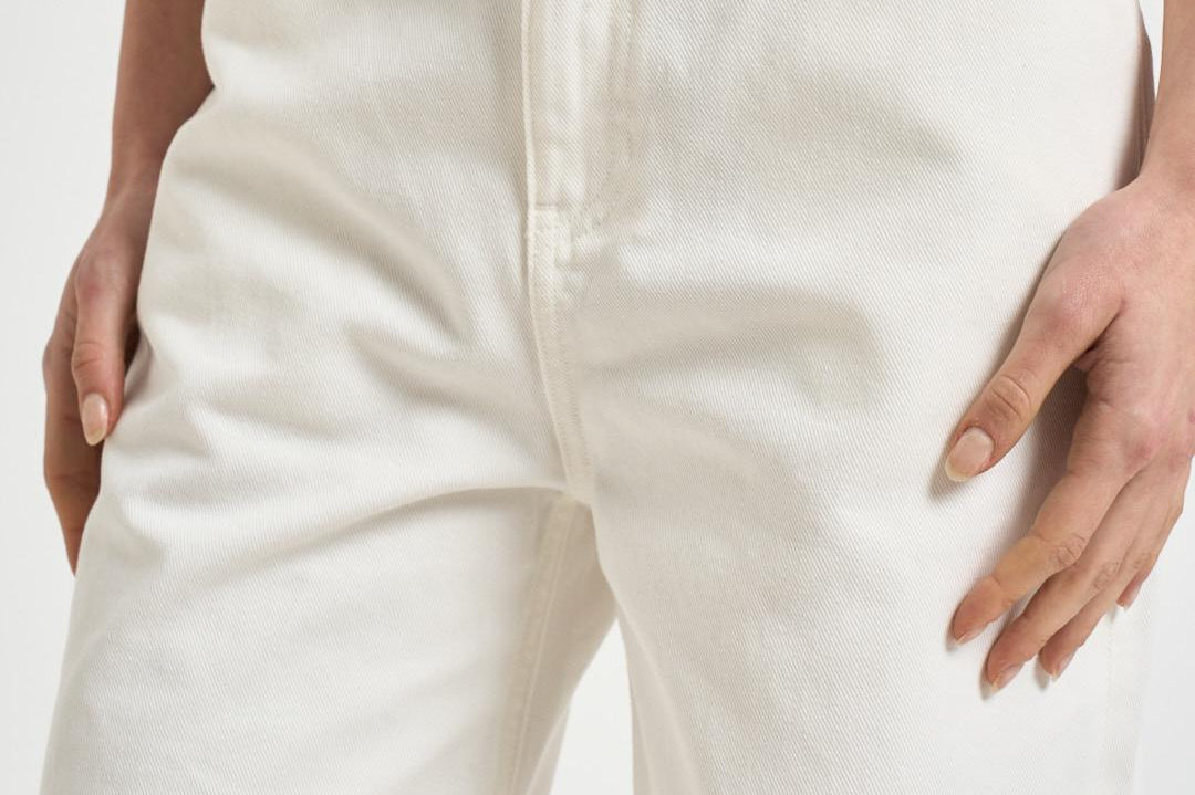 Jeans donna in denim bianco GWP02079 P00098010190 GOLDEN GOOSE 