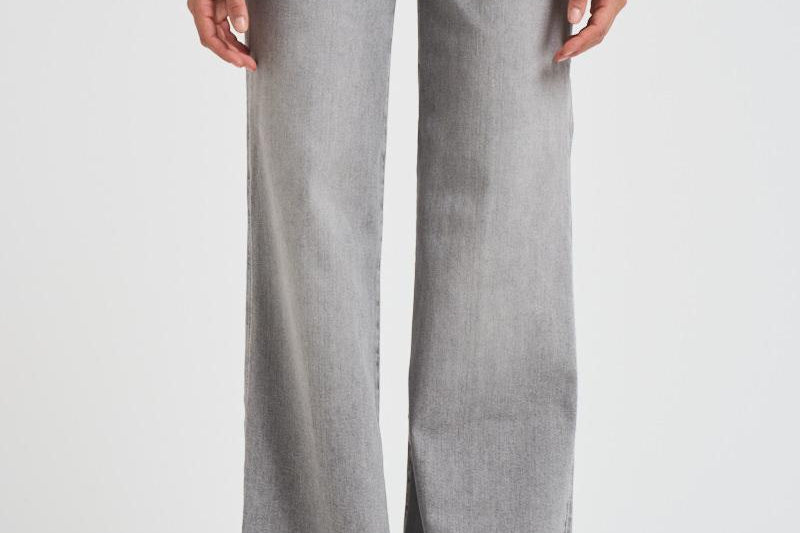 Jeans donna a palazzo in denim grigio 7UG20C66 U71BG 7 for all Mankind 