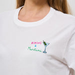 T-shirt donna girocollo bianca EMILIE 03994H MC2 SAINT BARTH 