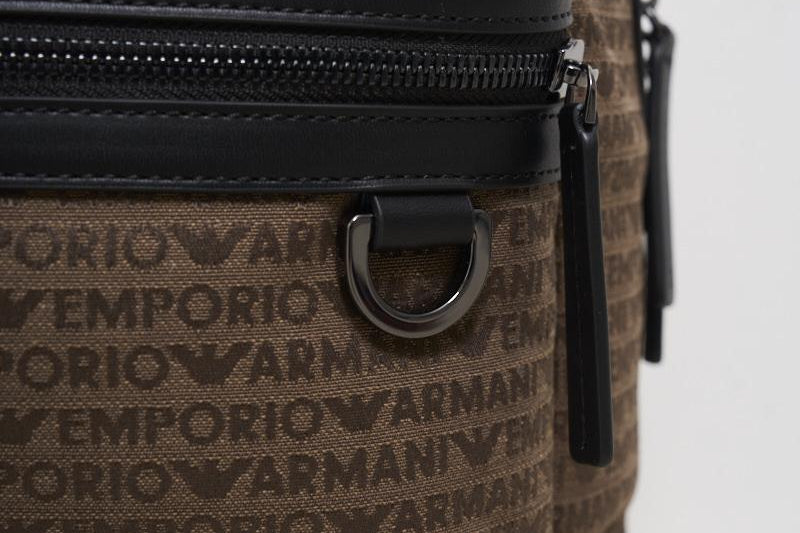 Zaino uomo marrone e nero EM001209 AF13823U6195 EMPORIO ARMANI 