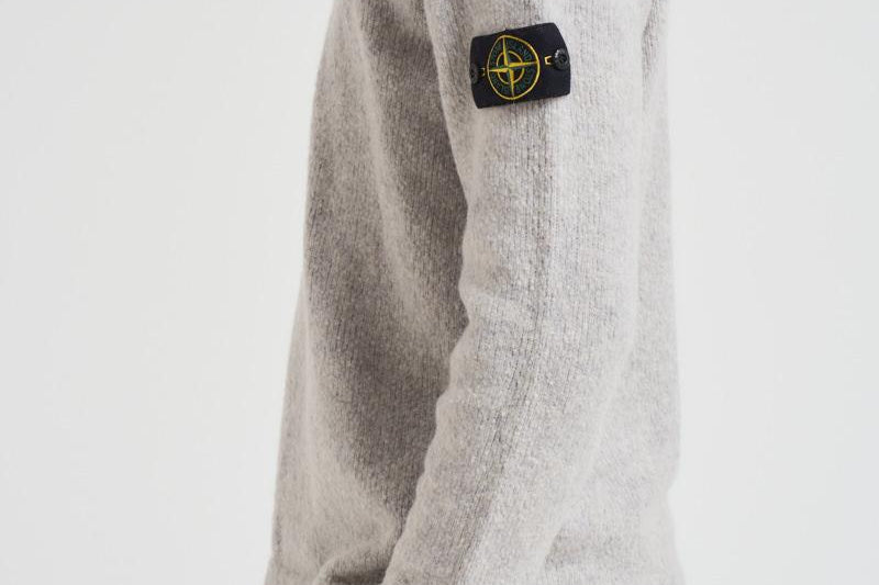 Maglia uomo girocollo grigio chiaro 5100056 S00N2V0M64 STONE ISLAND 