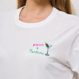 T-shirt donna girocollo bianca EMILIE 03994H MC2 SAINT BARTH 