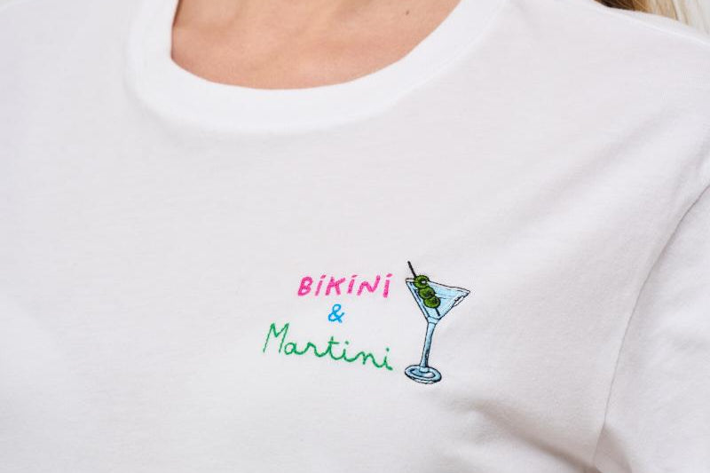 T-shirt donna girocollo bianca EMILIE 03994H MC2 SAINT BARTH 