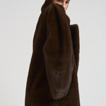 Eco pelliccia donna lunga marrone 9033 PECAN SWORD 6.6.44 