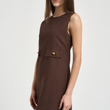 Abito donna dritto marrone D731377G RAISA26008 P.a.r.o.s.h. 