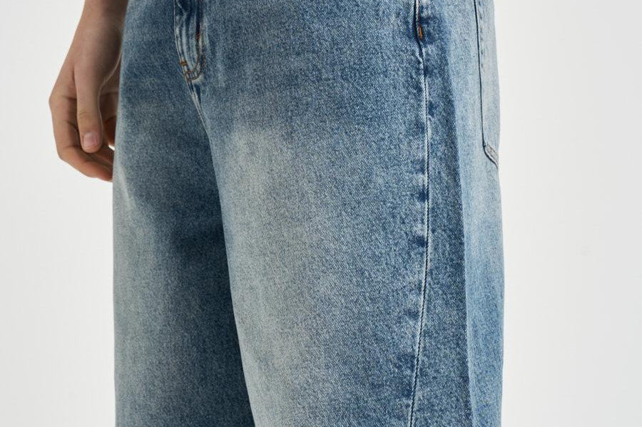 Bermuda uomo in denim medio 309 BLUE VINTAGE WOODBIRD 