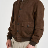 Giubbotto uomo in suede marrone RIVERSIDE SUEDE126 THE JACK LEATHERS 