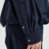 Camicia donna over blu notte L6SK18 N08 LIVIANA CONTI 