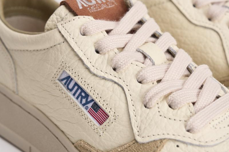 Sneakers donna Medalist panna, beige e bordeaux AULW NE10 AUTRY 