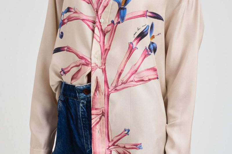 Camicia donna AloeBio fantasia florerale 10643 516350 PIERRE-LOUIS MASCIA 