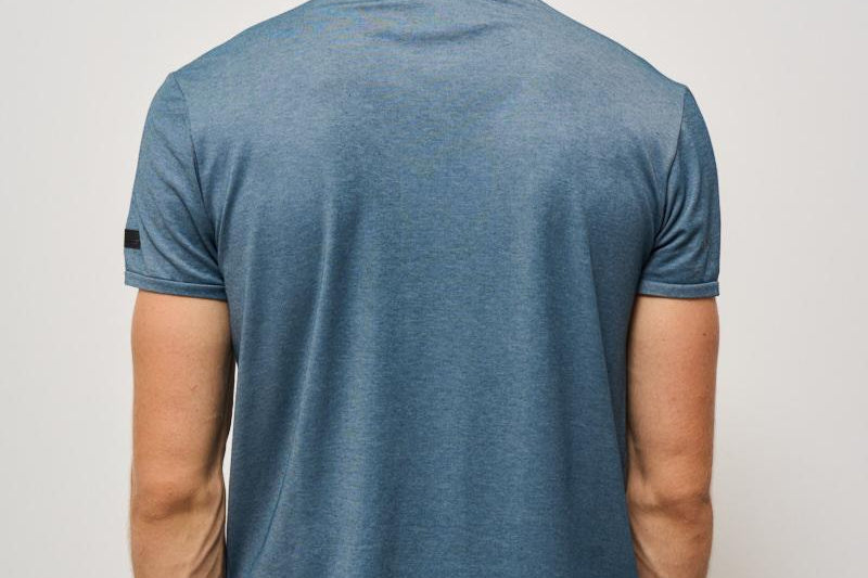 T-shirt uomo girocollo délavé blu 25221 60 RRD 