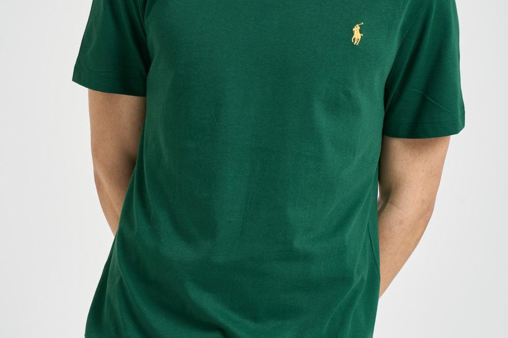 T-shirt uomo girocollo verde 710671438 461 RALPH LAUREN 