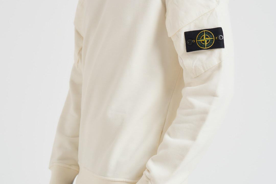 Felpa girocollo uomo avorio 6100008 S0A20V0093 STONE ISLAND 