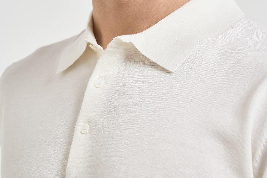Polo uomo in maglia panna 300426 25 KANGRA 