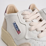 Sneakers donna Medalist panna, beige e bordeaux AULW LS03 AUTRY 