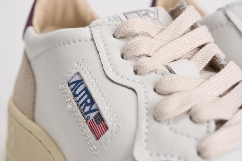 Sneakers donna Medalist panna, beige e bordeaux AULW LS03 AUTRY 