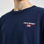 T-shirt uomo girocollo blu 710B14766 004 RALPH LAUREN 