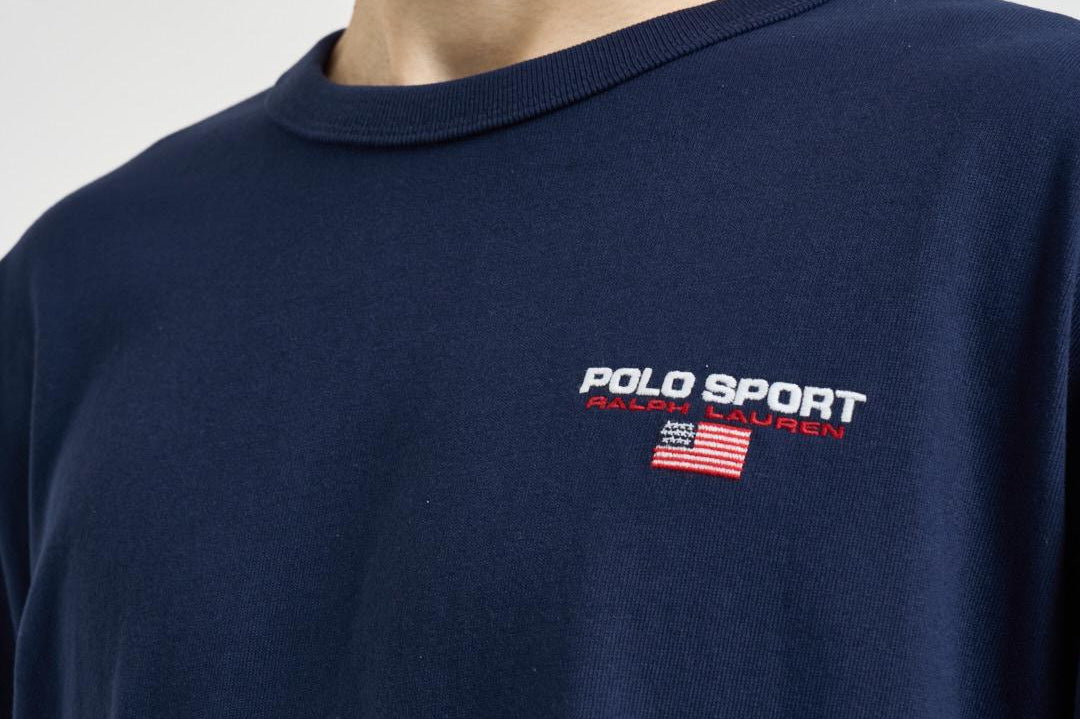 T-shirt uomo girocollo blu 710B14766 004 RALPH LAUREN 