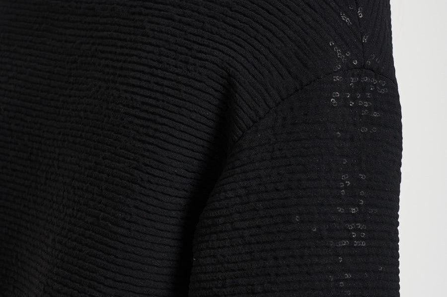 Bomber donna micropaillettes nero GI000385D 12862S9300 HERNO 