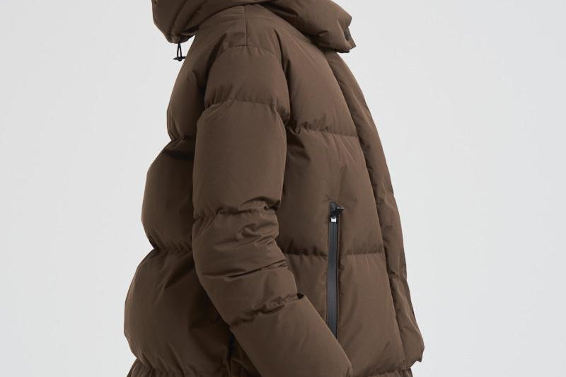 Piumino donna Laminar lungo verde militare PI002047D 7400 HERNO 