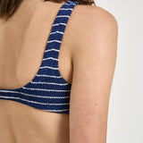 Bikini donna blu a righe bianche NAIMA+ELISE 02916L MC2 SAINT BARTH 