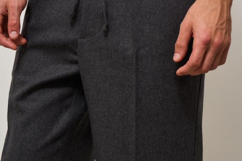 Pantalone uomo gamba dritta grigio BP191 WV008GY DROLE DE MONSIEUR 