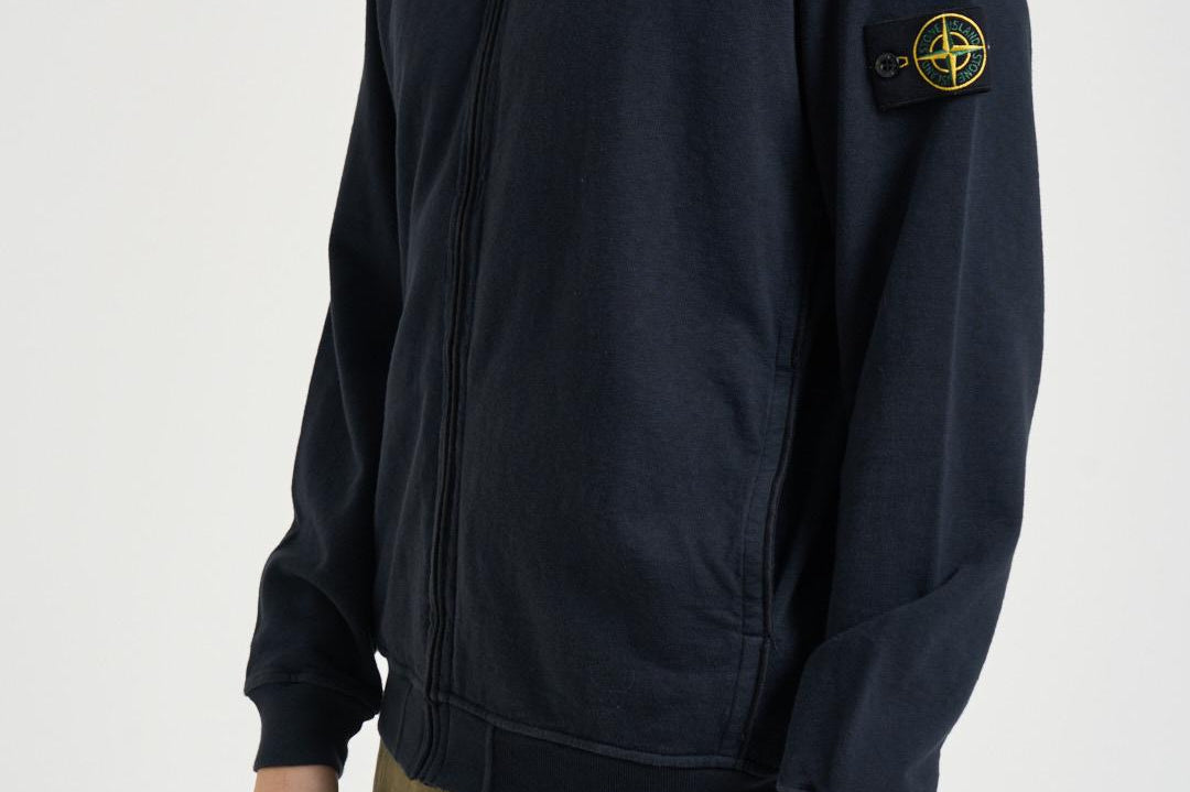 Felpa uomo con cappuccio blu notte 6100032 S0060V0020 STONE ISLAND 
