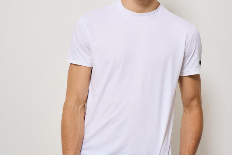T-shirt uomo girocollo bianca 25206 09 RRD 