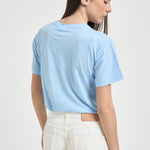 T-shirt donna girocollo Bear celeste 211A12734 001 RALPH LAUREN 