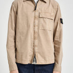 Camicia uomo 'old' effect beige 1200008 S00WNV019A STONE ISLAND 