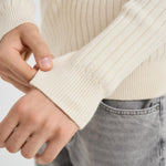 Maglia uomo a costine panna 710974167 003 RALPH LAUREN 