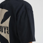 T-shirt uomo girocollo nera TT07012 VINTAGEBLACK0027 RHUDE 