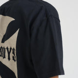 T-shirt uomo girocollo nera TT07012 VINTAGEBLACK0027 RHUDE 