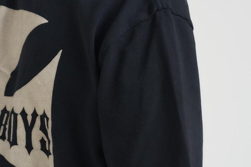 T-shirt uomo girocollo nera TT07012 VINTAGEBLACK0027 RHUDE 