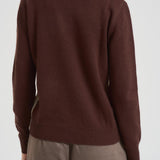 Maglia donna girocollo marrone NEWQUEEN ASKYCLUB18 MC2 SAINT BARTH 