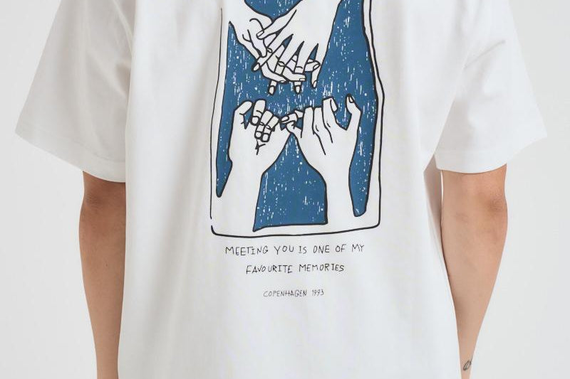 T-shirt uomo girocollo Saflorian con stampa U25300007 TOMEMORIES SAMSØE SAMSØE 