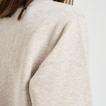 Felpa donna grigio e bordeuax 11677 BGI15OATMEAL ANINE BING 