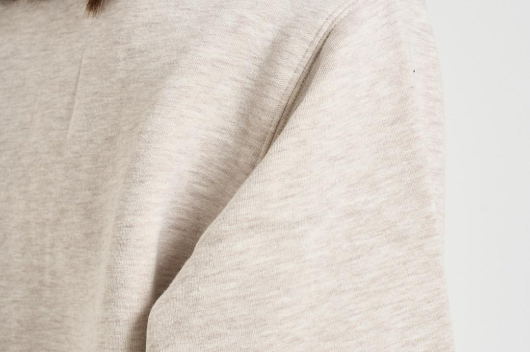 Felpa donna grigio e bordeuax 11677 BGI15OATMEAL ANINE BING 