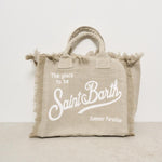 Borsa donna Vanity in lino beige VANITYLINEN 00275H MC2 SAINT BARTH 